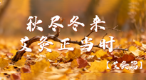 【健康/艾灸】秋盡冬來(lái)，艾灸正當(dāng)時(shí)——解鎖季節(jié)交替的養(yǎng)生密碼！